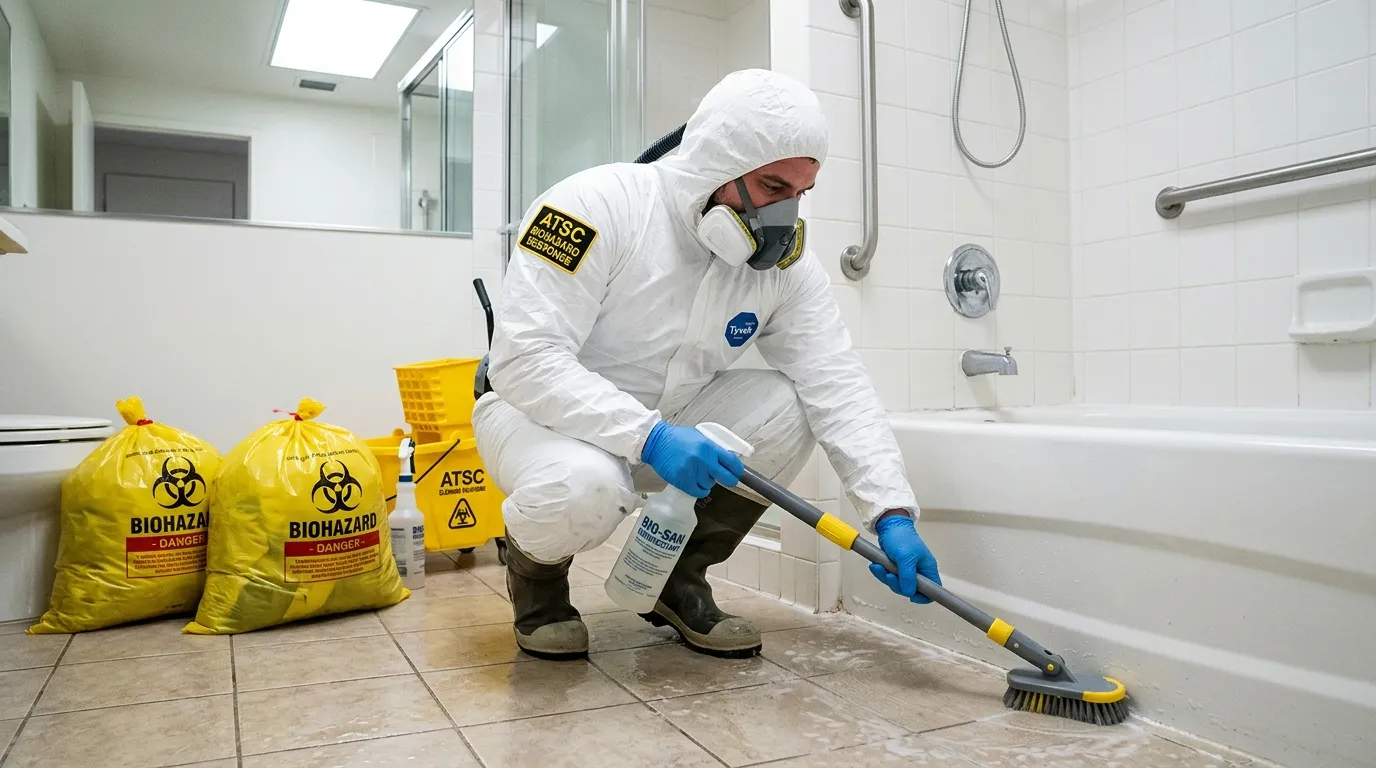 Decontamination equipment deployed for Blood Cleanup in Irving Park